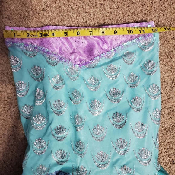 Disney Store The Little Mermaid Princess Ariel Halloween Costume 7/8 top 9/10 - Picture 10 of 14